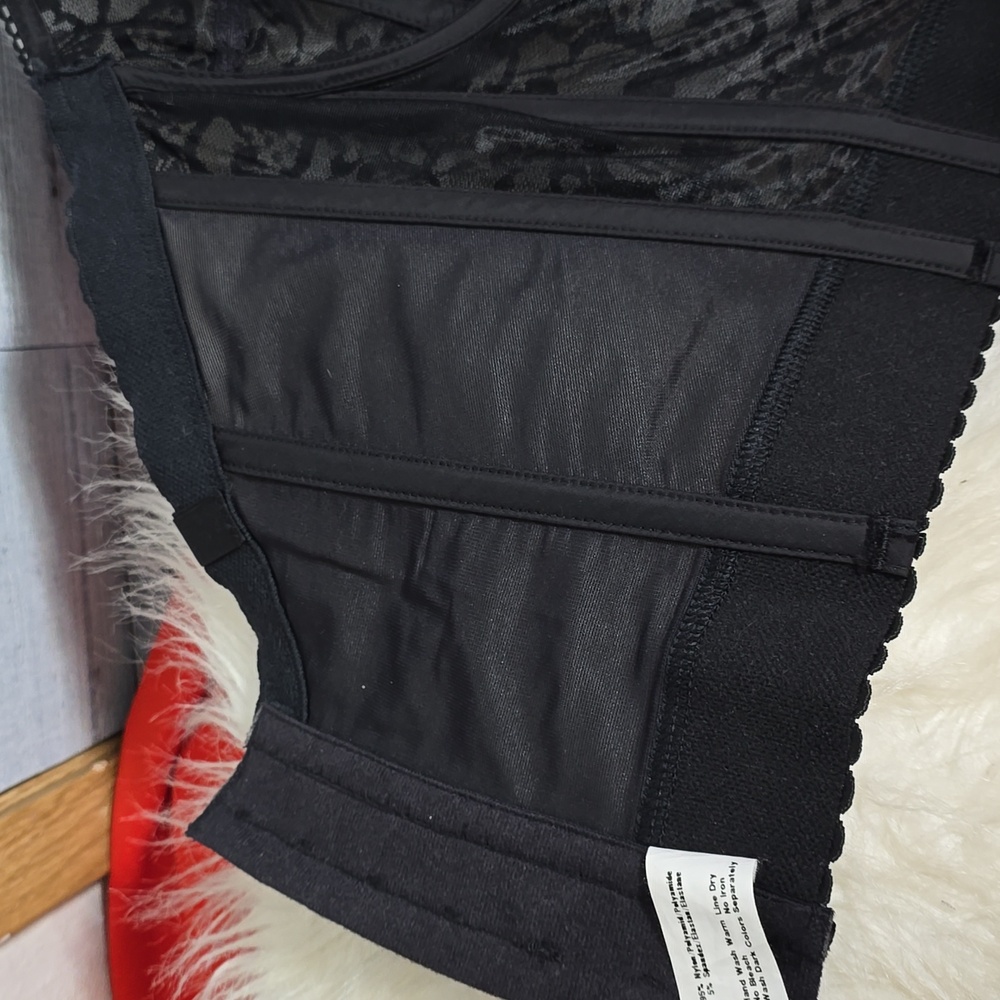Goddess Black Lace Bustier Top Size 38DD - Picture 8 of 10